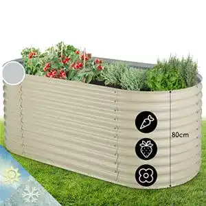 Hochbeet (Metall) blumfeldt High Grow – Hochbeet, 200 x 80 x 100