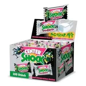 Kaugummi Center Shock Monster Mix, Box mit 100, extra-sauer