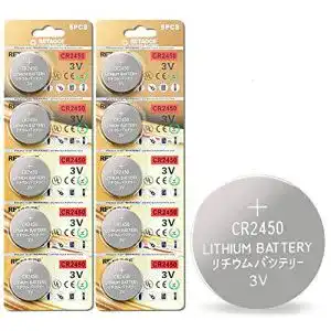 CR2450 STHEAD Batterie 3V Lithium Knopfzelle 600 mAh, 10 Stck.