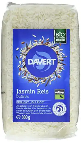 Jasmin-Reis Davert Jasmin Reis weiß, 4er Pack (4 x 500 g) – Bio