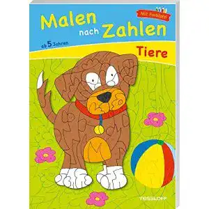 Malen nach Zahlen Tessloff Tiere. Ab 5 Jahren: Ausmalen