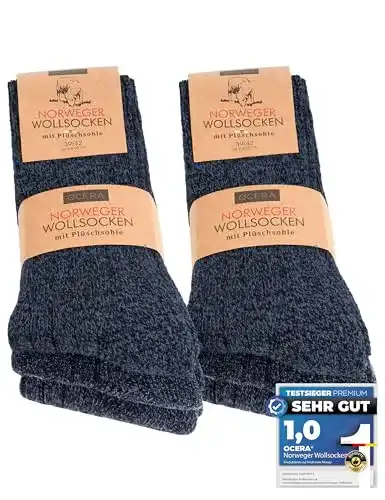 Norweger-Socken OCERA 6 Paar flexible Norweger Wollsocken