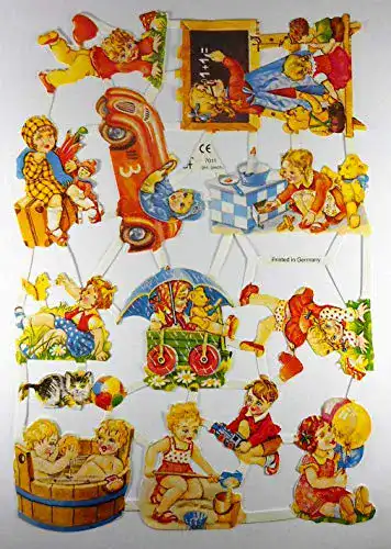 Glanzbilder Glanzbilder Kinder Spielen Auto Schule EF 7011 Oblate