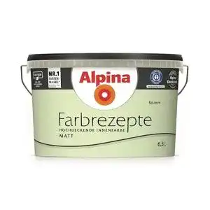 Wandfarbe Grün Alpina Wandfarbe, Farbrezepte 6,5 L. Balance