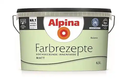Wandfarbe Grün Alpina Wandfarbe, Farbrezepte 6,5 L. Balance