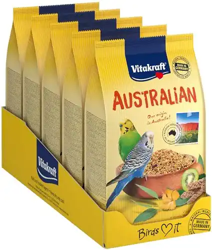 Wellensittichfutter Vitakraft Vogelfutter Sittich Australian, 5x 800g