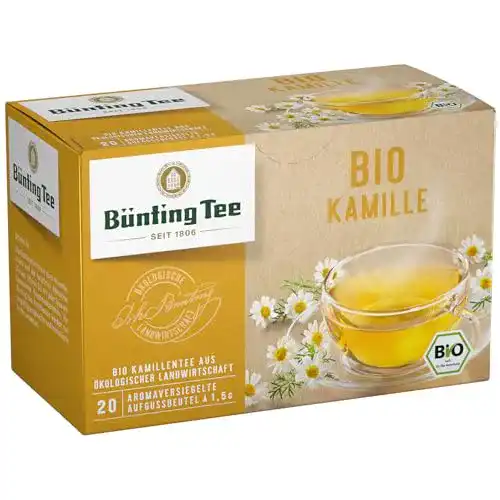 Bio-Kamillentee Bünting Tee Bio Tee Kamille, 3 x 30 g