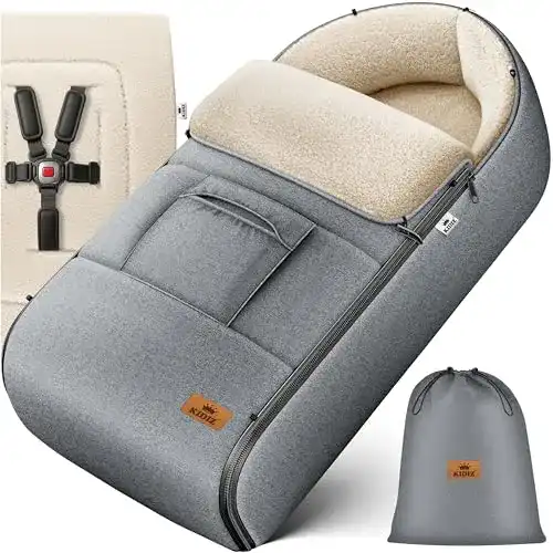 Fußsack Babyschale Kidiz ® Babyfußsack mit Reißverschluss