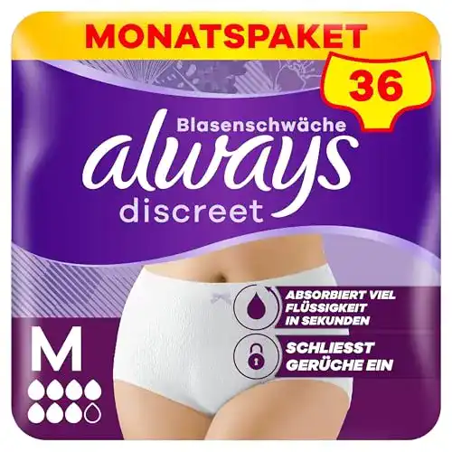 Inkontinenz-Slip Damen Always Discreet Inkontinenz Pants Gr. M