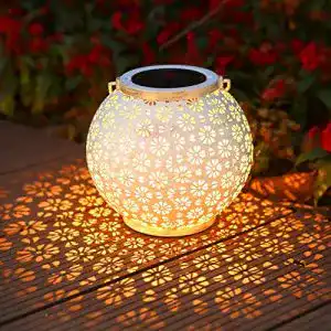Solar-Laterne Infankey Groß ∅20cm Solarlaterne für Außen