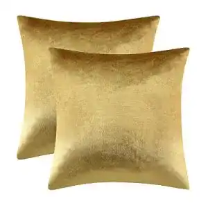 Sofa-Kissen GIGIZAZA Gold 40×40 cm Kissenhülle Samt