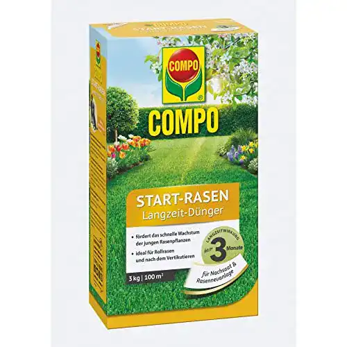 Die beste Compo-Rasendünger Compo Start-Rasen Langzeit-Dünger, 3 kg 2026 Test Bestseller Compo-Rasendünger Compo Start-Rasen Langzeit-Dünger, 3 kg