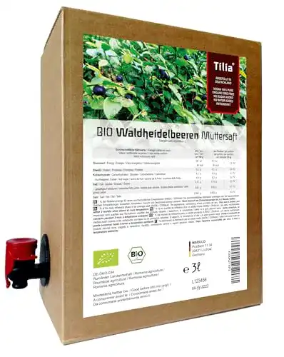 Heidelbeersaft naturi.me BIO Waldheidelbeeren Muttersaft – 3 Liter