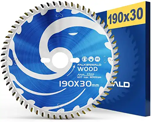 Die beste Kreissägeblatt FALKENWALD ® Sägeblatt 190x30 Handkreissäge 2026 Test Bestseller Kreissägeblatt FALKENWALD ® Sägeblatt 190×30 Handkreissäge