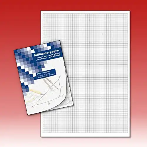 Millimeterpapier Die Kalenderversender Zeichenblock 50 Blatt
