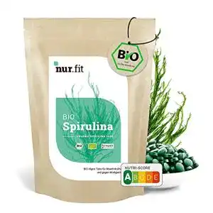 Spirulina-Tabletten Nurafit BIO Spirulina Tabs, ca. 2000 Kapseln