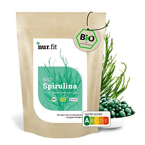 Spirulina-Tabletten Nurafit BIO Spirulina Tabs, ca. 2000 Kapseln