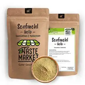 Senfmehl justaste GmbH 200 g gelb | Senf Pulver gemahlen