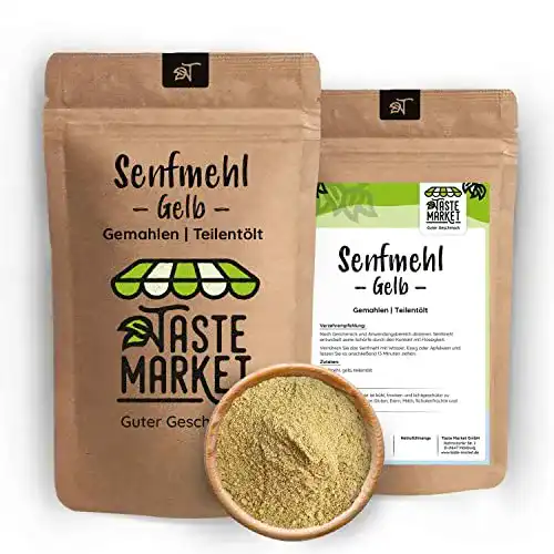 Senfmehl justaste GmbH 200 g gelb | Senf Pulver gemahlen