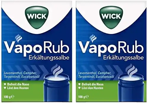 Die beste Erkältungssalbe WICK VapoRub 2 x 100 g Sparset 2026 Test Bestseller Erkältungssalbe WICK VapoRub 2 x 100 g Sparset