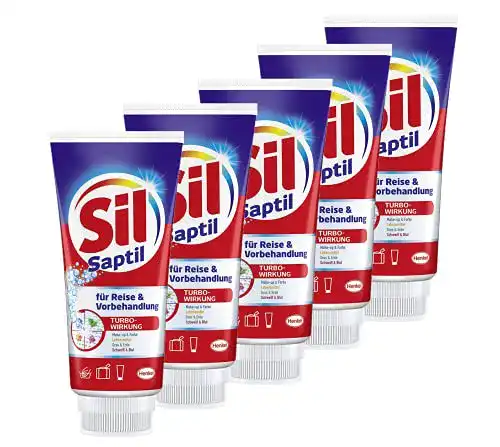 Fleckenentferner Sil Saptil für Reise & Vorbehandlung, 5 x 200 ml