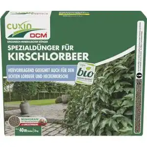 Kirschlorbeer-Dünger Cuxin Spezialdünger für Kirschlorbeer, 3 kg
