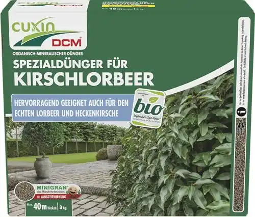 Kirschlorbeer-Dünger Cuxin Spezialdünger für Kirschlorbeer, 3 kg