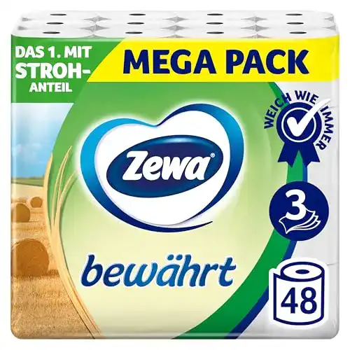 Die beste Toilettenpapier 3-lagig Zewa Toilettenpapier, 3-lagig, 3er Pack 2026 Test Bestseller Toilettenpapier 3-lagig Zewa Toilettenpapier, 3-lagig, 3er Pack