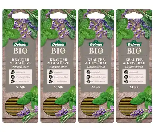 Kräuterdünger Dehner Bio Düngestäbchen, 4 x 30 Stück (120 Stück)