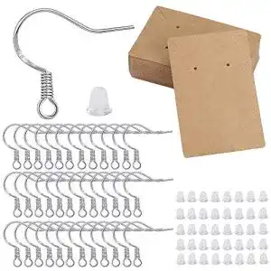 Ohrhaken QH-Shop Schmuck Basteln Silber 925 Earring 250 Stück
