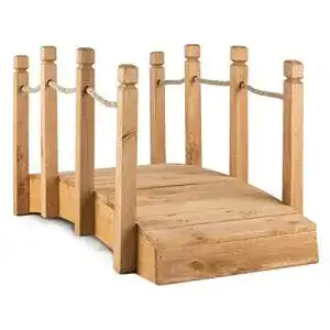 Teichbrücke blumfeldt Rialto, 58 x 58 x 122 cm, massiv Echtholz