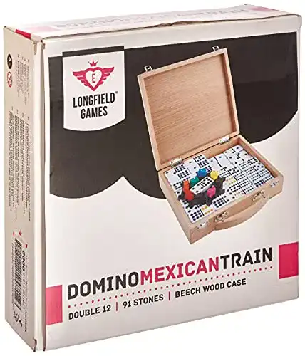 Domino-Spiel Weible Spiele 04394 – Domino Mexican Train Doppel