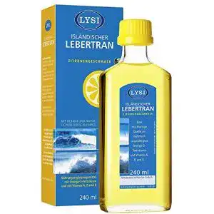 Lebertran SAGUNA LYSI ISLÄNDISCHER, Zitronengeschmack, 240ml