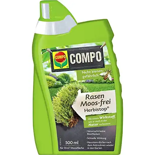 Moosentferner Compo Rasen Moos-frei Herbistop, 500 ml