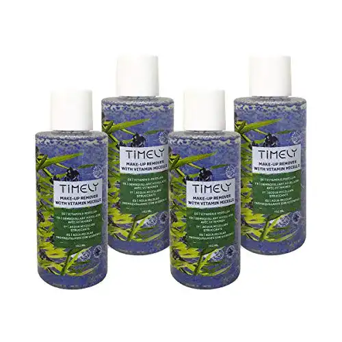 Make-Up-Entferner TiMELY mit Vitamin-Mizellen, 4 x 150 ml