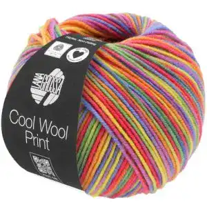 Regenbogen-Wolle Lana Grossa Cool Wool Print 703