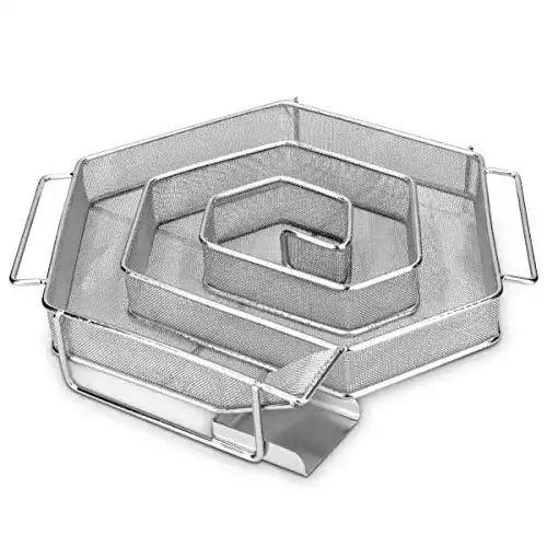 Räucherschnecke Navaris Kaltrauchgenerator aus Edelstahl Spiral