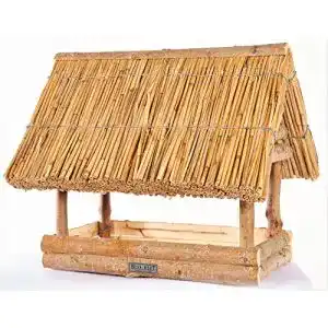 Vogelhaus mit Reetdach Hiss Reet ® SPREEWALD wetterfest