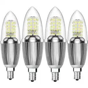 Tageslicht-Glühbirne HZSANUE E14 LED Kerze Lampen 12W, 6000K