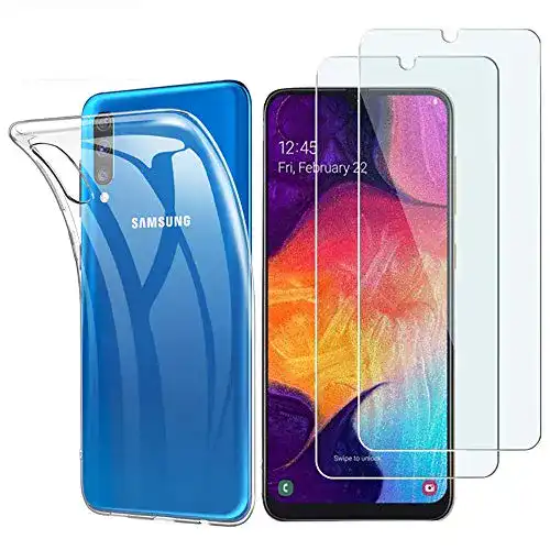 Samsung-Galaxy-A50-Panzerglas iLieber 1 Handyhülle 2 Panzerglas