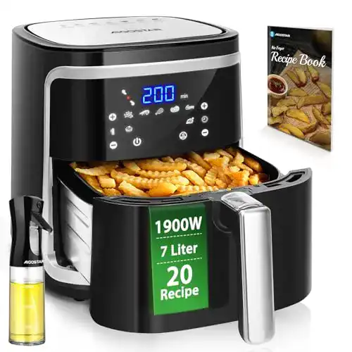 Heißluftfritteuse 7 Liter Aigostar Cube Heißluftfritteuse 7L XXL
