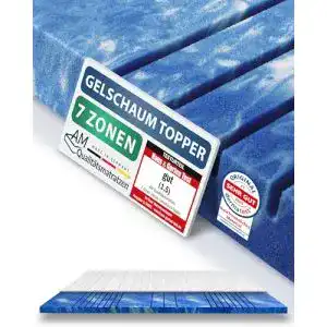 Topper 180 x 200 AM Qualitätsmatratzen 8 cm hoch, 7-Zonen