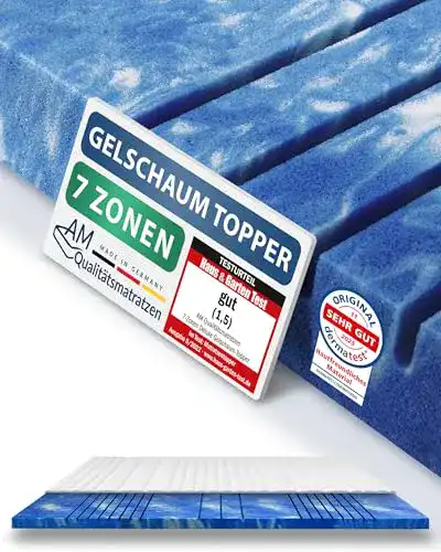 Kaltschaum-Topper AM Qualitätsmatratzen 8 cm hoch, 7-Zonen