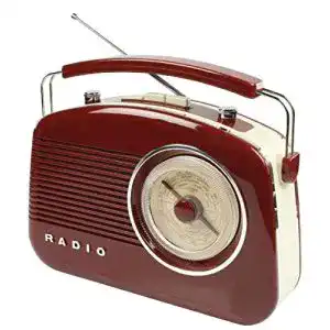 Retro-Radio König Koenig Retrodesign UKW/MW-Radio braun