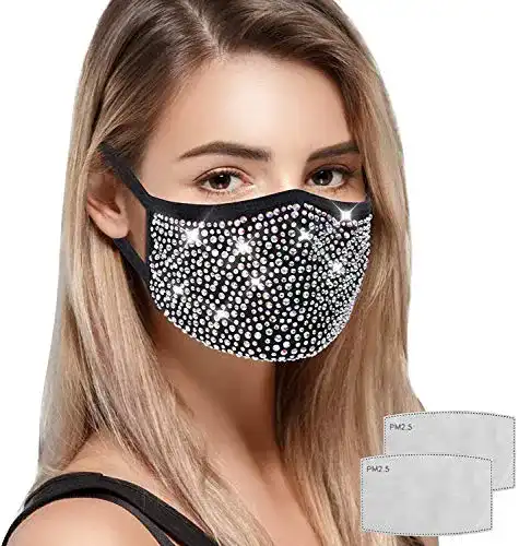 Die beste Mundschutz mit Glitzer MEROURII Bling-Maske, Gesichtsmaske 2026 Test Bestseller Mundschutz mit Glitzer MEROURII Bling-Maske, Gesichtsmaske
