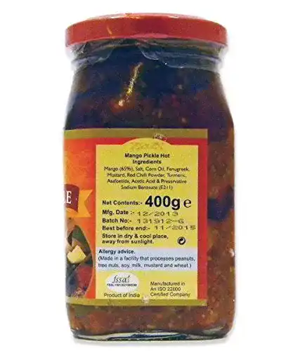 Mango-Pickles Rishta, Mango Pickle Hot, scharf eingelegte Mango
