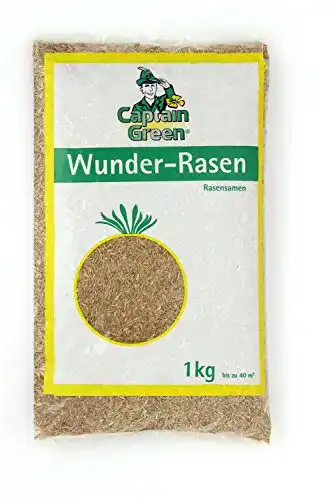 Rasensamen-schnellkeimend Captain Green 1KG “Wunder-Rasen”