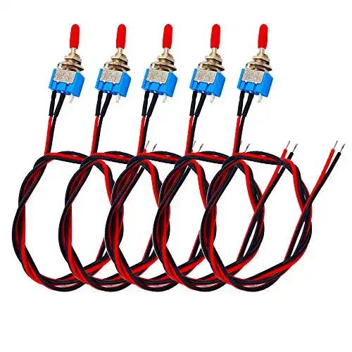 Kippschalter senvenelec 5 Stück Auto-Mini- 30cm vorverdrahtet
