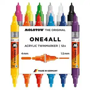 Acrylstifte Molotow MO200480 Acryl Marker One4All Twin, Stiftebox
