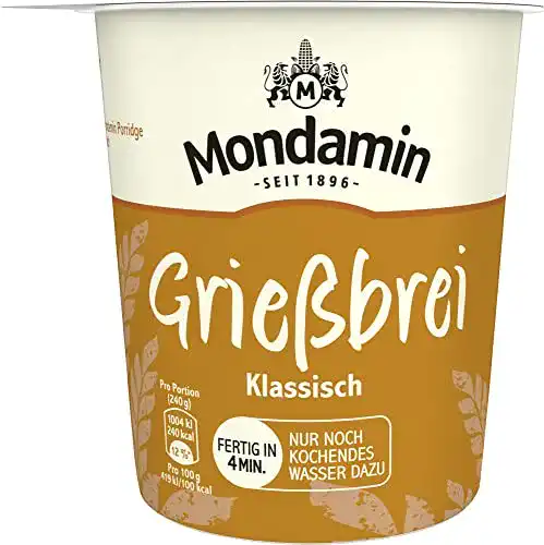 Grießbrei Mondamin Klassisch – der ideale Pausensnack 8x60g